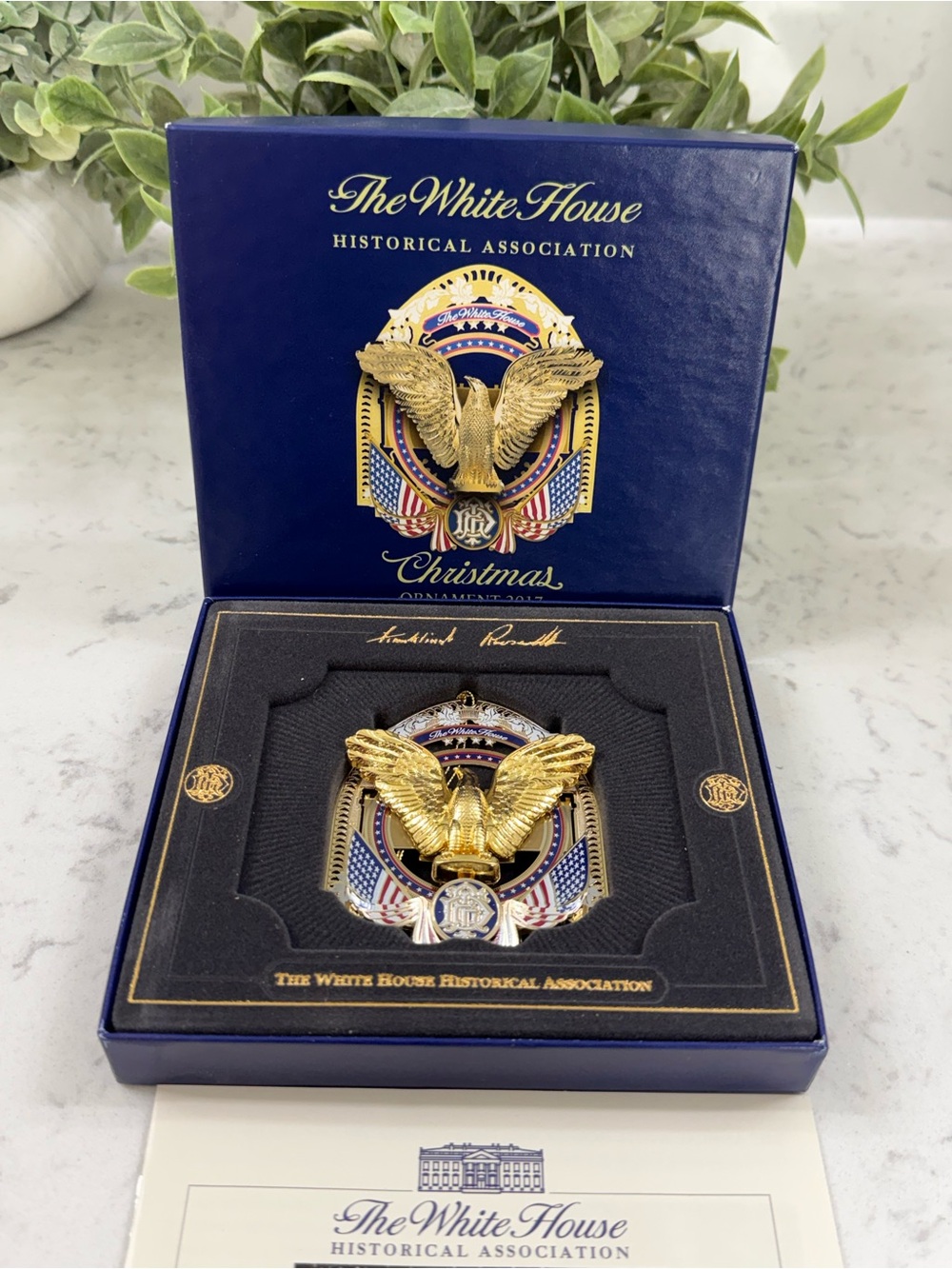 2017 White House Christmas Ornament Honoring 38th President F.D. Roosevelt
